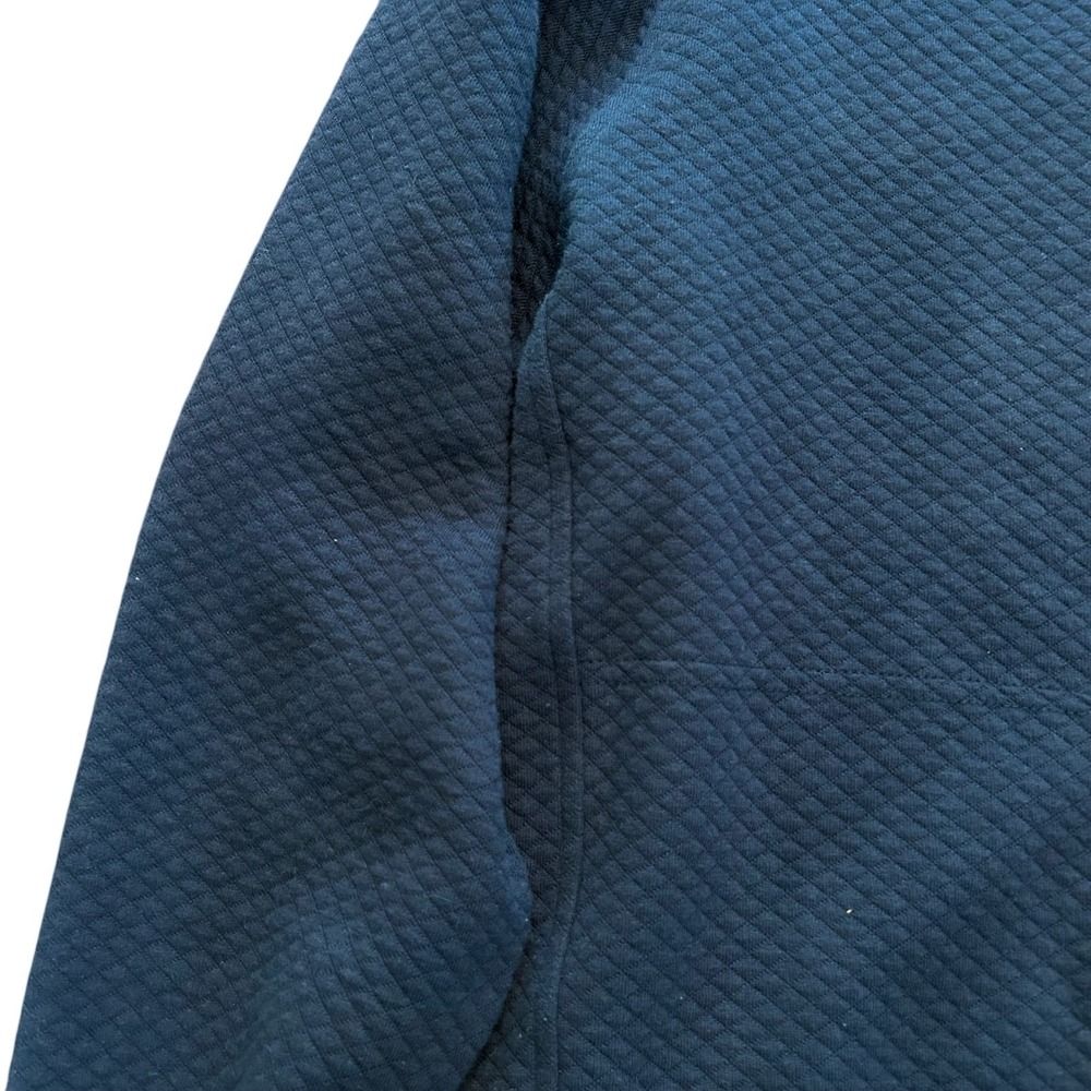 Craft Atlantic Sweater Men's Size Large Navy Blue Side Zip Textured Pullover 18‎ - Picture 5 of 9